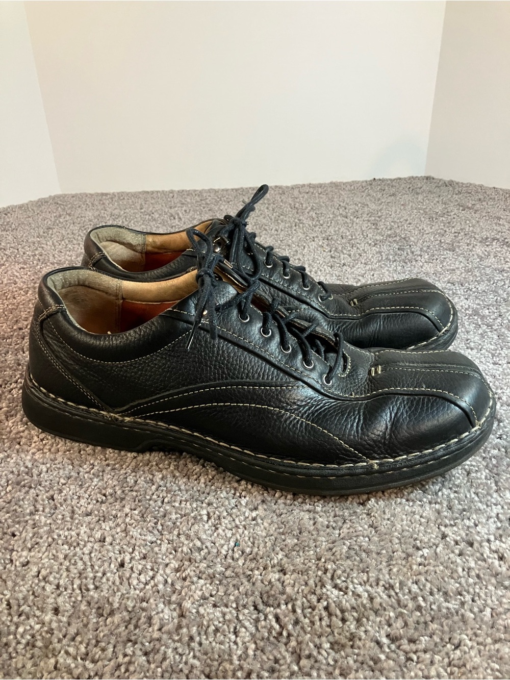 Clarks Black Lace Up Oxford 75052 Mens Size 12M